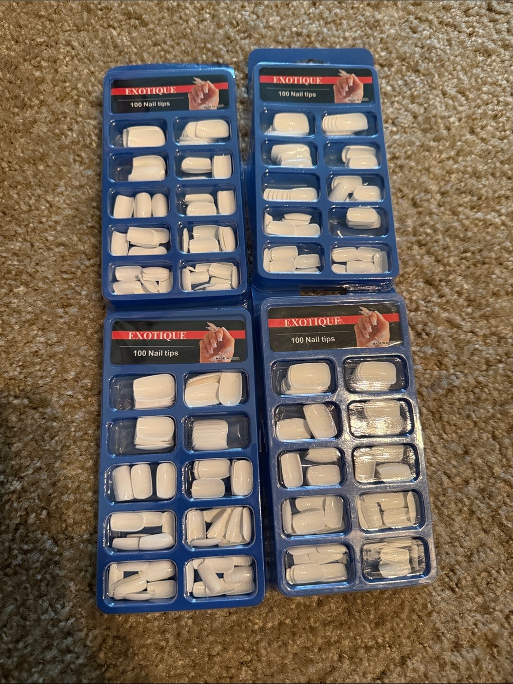 White False Nail Tips - 4 x 100 Pack